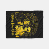 Happy New Year 2026 Bigfoot Alien Lovers New Years Fleece Deken (Voorkant (Horizontaal))