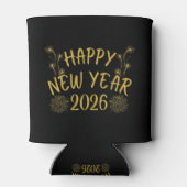 Happy New Year 2026 Blikjeskoeler (Achterkant)