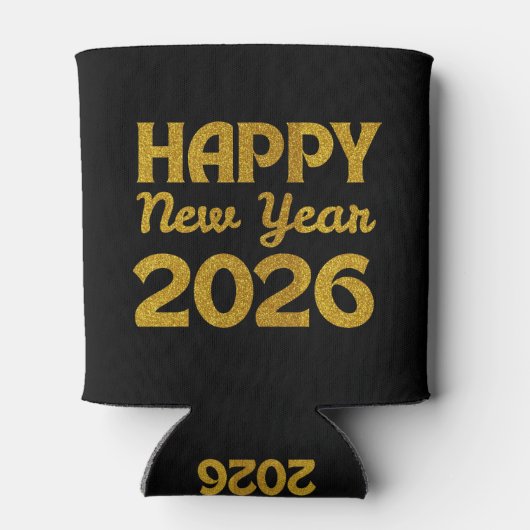 Happy New Year 2026 Blikjeskoeler (Achterkant)