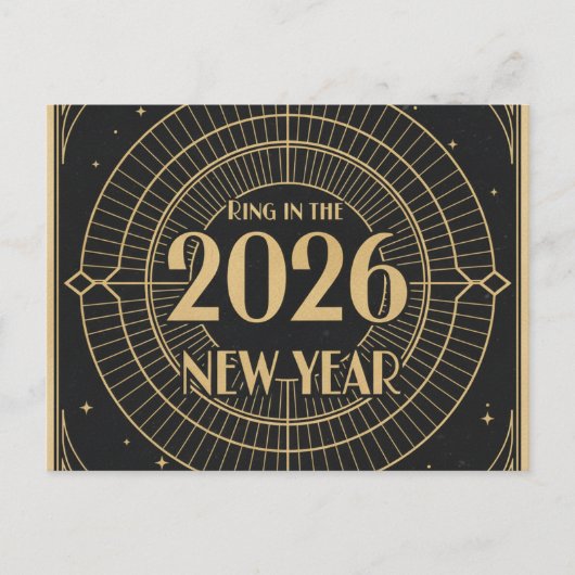 HAPPY NEW YEAR 2026 BRIEFKAART (Voorkant)