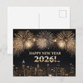 HAPPY NEW YEAR 2026  BRIEFKAART (Voorkant / Achterkant)