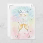 HAPPY NEW YEAR 2026  BRIEFKAART (Voorkant / Achterkant)