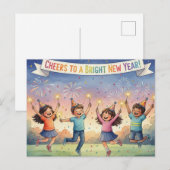 HAPPY NEW YEAR 2026  BRIEFKAART (Voorkant / Achterkant)