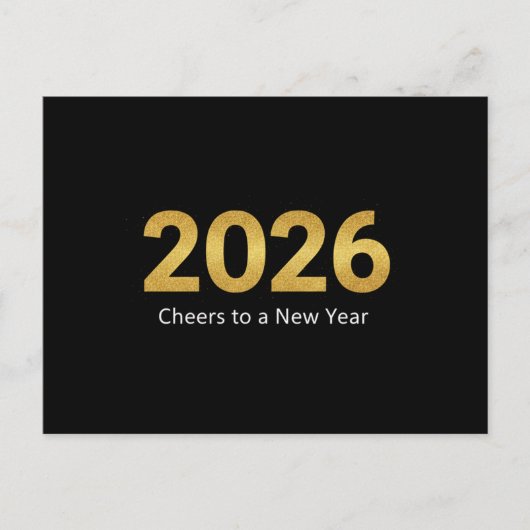HAPPY NEW YEAR 2026  BRIEFKAART (Voorkant)
