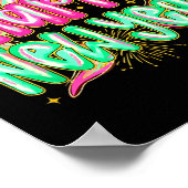 Happy New Year 2026 Brushstroke Coquette Firework  Poster (Hoek)