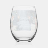 happy new year 2026 candlelight  wijnglas zonder voet (Achterkant)