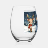 happy new year 2026 candlelight  wijnglas zonder voet (Rechts)