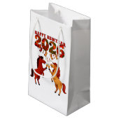 Happy New Year 2026 – Celebrating Horses with Cham Klein Cadeauzakje (Achterkant Gekanteld)