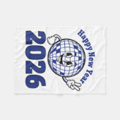 Happy New Year 2026 Celebration Design Fleece Deken (Voorkant (Horizontaal))