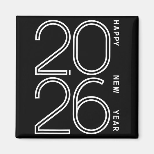 Happy New Year 2026 Celebration Eve Party Men Wome Magneet (Voorkant)