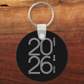 Happy New Year 2026 Celebration Eve Party Men Wome Sleutelhanger (Voorkant)