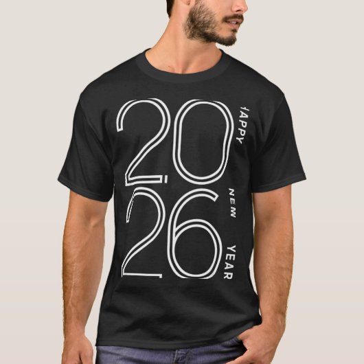 Happy New Year 2026 Celebration Eve Party Men Wome T-shirt (Voorkant)