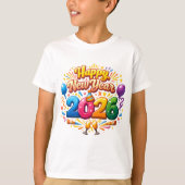 Happy New Year 2026 Celebration – Festive Firework T-shirt (Voorkant)