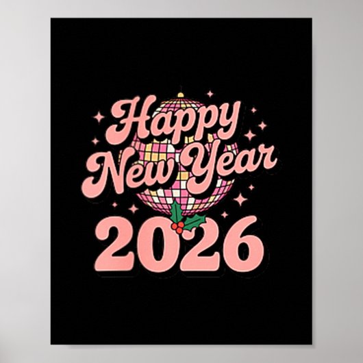 Happy New Year 2026 Celebration For Party Lovers  Poster (Voorkant)