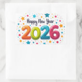 Happy New Year 2026 Celebration Sticker (Tas)