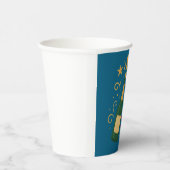 Happy New Year 2026 Champagne | 8oz Paper Cup Papieren Bekers (Rechts)