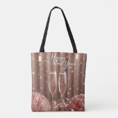 happy new year 2026 champagne elegant tote bag (Achterkant)