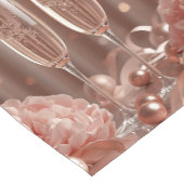 happy new year 2026 champagne floral korte tafelloper (Hoek)