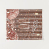 happy new year 2026 champagne sparkle backdrop wandkleed (Voorkant (horizontaal))