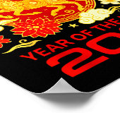 Happy New Year 2026 Chinese New Year Horse Zodiac  Poster (Hoek)