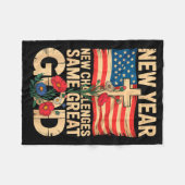 Happy New Year 2026 Christian Challenges Same Grea Fleece Deken (Voorkant (Horizontaal))