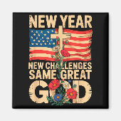 Happy New Year 2026 Christian Challenges Same Grea Magneet (Voorkant)