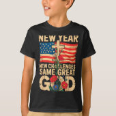 Happy New Year 2026 Christian Challenges Same Grea T-shirt (Voorkant)