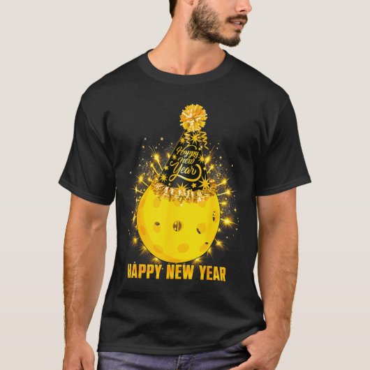 Happy New Year 2026 Ckleball Party Hat New Years E T-shirt (Voorkant)