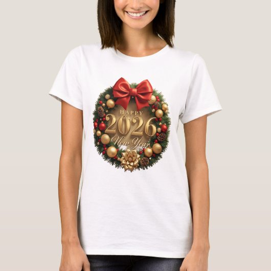 happy new year 2026 classic holiday  t-shirt (Voorkant)