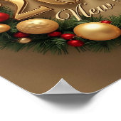 happy new year 2026 classic wreath poster (Hoek)