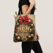 happy new year 2026 classic wreath tote bag (Dichtbij)