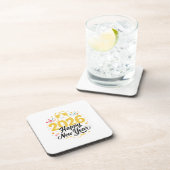 Happy New Year 2026 Coaster Set  Bier Onderzetter (Rechterzijde)