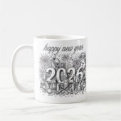 happy new year 2026 coffee mug koffiemok (Links)