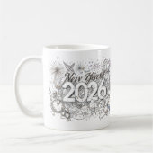 happy new year 2026 coffee mug koffiemok (Links)
