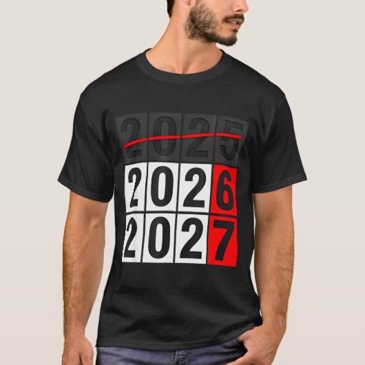 Happy New Year 2026 Coming Soon 2027 67 Meme Six S T-shirt (Voorkant)