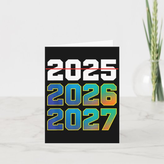 Happy New Year 2026 Coming Soon 2027 Funny 67 Meme Kaart (Voorkant)