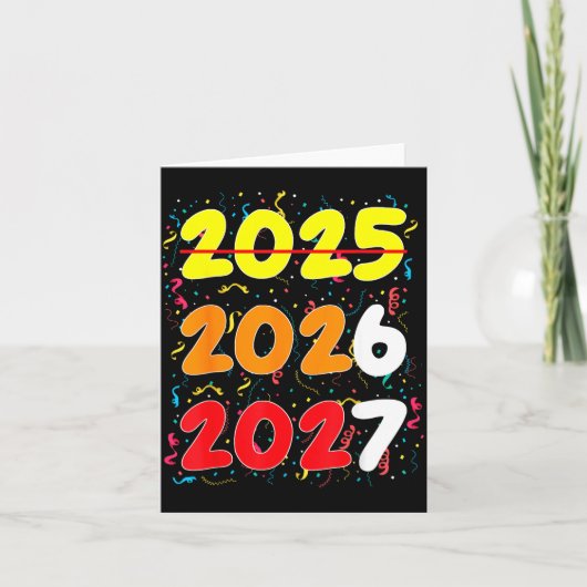 Happy New Year 2026 Coming Soon 2027 Funny 67 Meme Kaart (Voorkant)