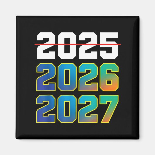 Happy New Year 2026 Coming Soon 2027 Funny 67 Meme Magneet (Voorkant)