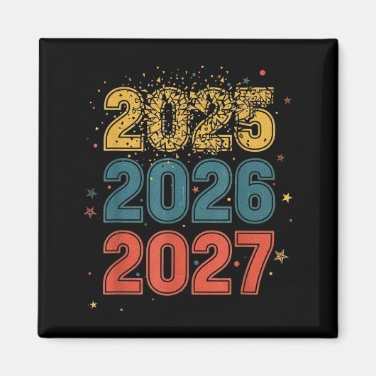 Happy New Year 2026 Coming Soon 2027 Funny 67 Meme Magneet (Voorkant)