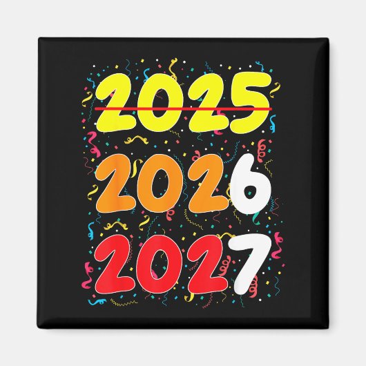 Happy New Year 2026 Coming Soon 2027 Funny 67 Meme Magneet (Voorkant)