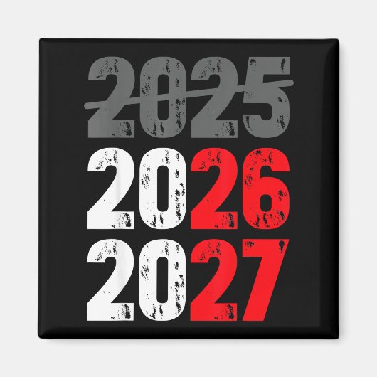 Happy New Year 2026 Coming Soon 2027 Funny 67 Meme Magneet (Voorkant)