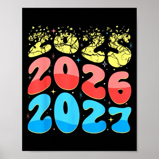 Happy New Year 2026 Coming Soon 2027 Funny 67 Meme Poster (Voorkant)