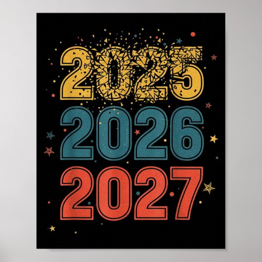 Happy New Year 2026 Coming Soon 2027 Funny 67 Meme Poster (Voorkant)