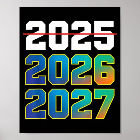 Happy New Year 2026 Coming Soon 2027 Funny 67 Meme Poster (Voorkant)