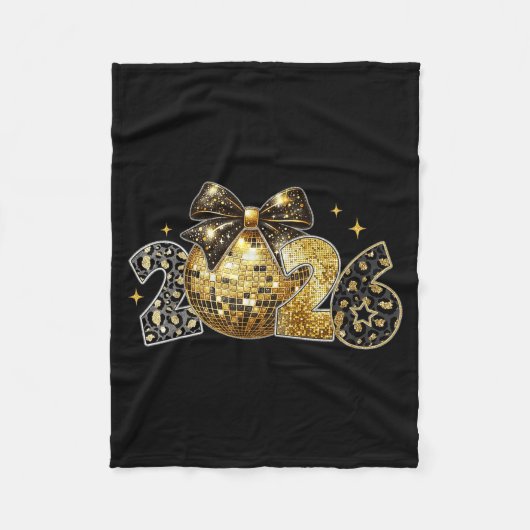 Happy New Year 2026 Coquette New Year Trendy  Fleece Deken (Voorkant)