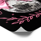 Happy New Year 2026 Coquette Nk Bow Disco Ball Wom Poster (Hoek)