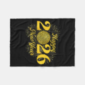 Happy New Year 2026 Countdown Party Trip Matching  Fleece Deken (Voorkant (Horizontaal))