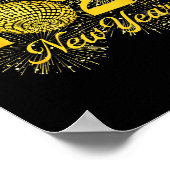 Happy New Year 2026 Countdown Party Trip Matching  Poster (Hoek)