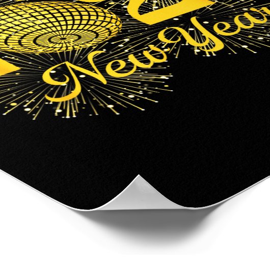 Happy New Year 2026 Countdown Party Trip Matching  Poster (Hoek)