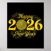 Happy New Year 2026 Countdown Party Trip Matching  Poster (Voorkant)